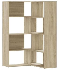 VidaXL Sarok Könyvespolc - 4 Polc - Sonoma Tölgy - 85x85x140cm