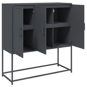 VidaXL Acél Magasszekrény - 100,5x39x107 cm - Antracitszürke