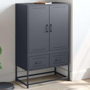 VidaXL antracitszürke acél magasszekrény 68x39x111,5 cm
