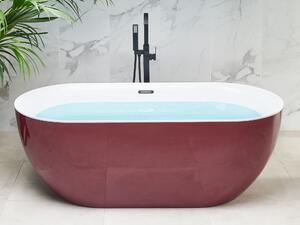 Piros szabadon álló fürdőkád 170 x 80 cm CARRERA
