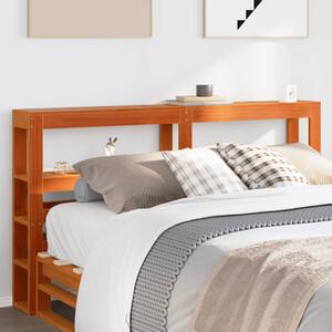 VidaXL Fenyőfa Fejtámla Polcokkal - 160 cm