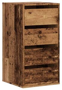 VidaXL Fa Sarokszekrény - 4 Fiók - Antik Fa - 40x41x76 cm