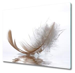Üveg vágódeszka Feather víz 60x52 cm
