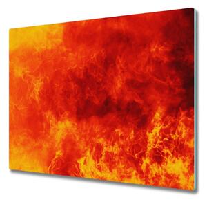 Üveg vágódeszka Lángok 60x52 cm