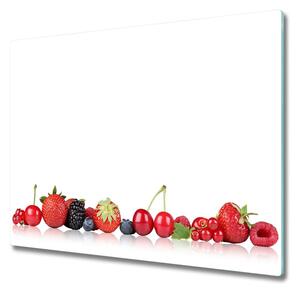 Üveg vágódeszka Gyümölcsök egy sorban 60x52 cm