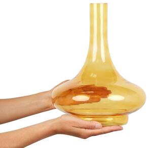 Üveg Dekor váza 30 Sárga PANEER