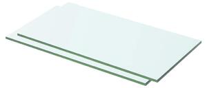 2 db átlátszó panel üvegpolc 50 x 20 cm