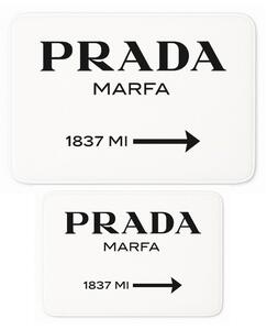 Fehér bársony fürdőszobai kilépő szett 2 db-os 60x100 cm Prada – Mila Home