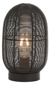 Fekete asztali lámpa (magasság 30 cm) Ophra – Light & Living