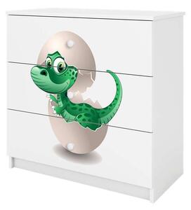 Babydreams fehér kis dínó komód