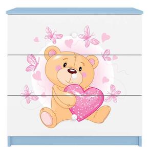 Babydreams kék komód pillangókkal