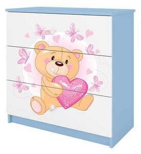 Babydreams kék komód pillangókkal