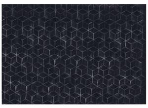 Fekete műnyúlszőrme szőnyeg 160 x 230 cm THATTA