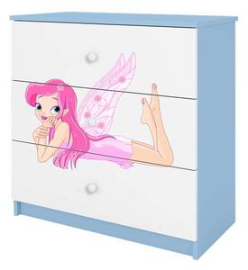 Babydreams kék tündéri komód szárnyakkal