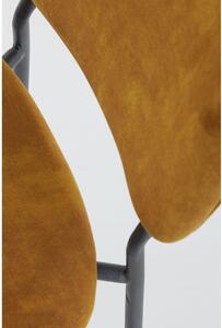 Mustársárga bársony bárszék 92 cm Emma – Light & Living