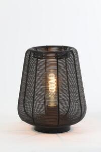 Fekete asztali lámpa (magasság 26 cm) Adeta – Light & Living