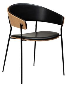 Fekete bőrutánzat fotel Crib – DAN-FORM Denmark
