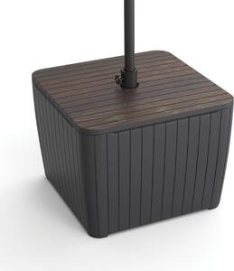 Keter Luzon Deco walnut / grafit kerti asztal