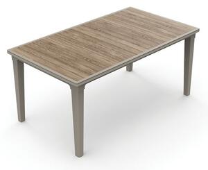 Keter Deco Futura 160 ashwood / cappuccino kerti asztal