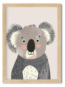 Falikép gyerekszobába - Vidám koala A4 (21x30 cm)
