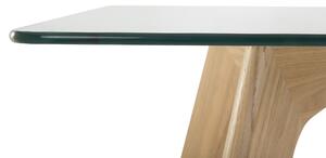 Modern Étkezőasztal Üveg Lappal 180 cm HUDSON