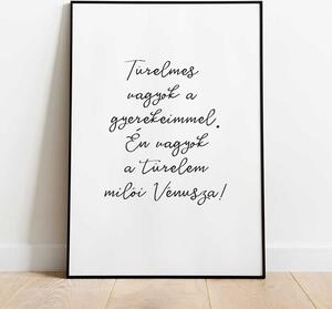 Motivációs poszter: Türelmes vagyok a gyerekeimmel. No2. A5 (15x21 cm)