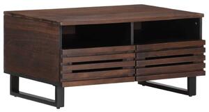 VidaXL barna tömör mangófa dohányzóasztal 80 x 55 x 40 cm