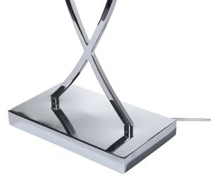Fekete és ezüstszínű fém asztali lámpa 62 cm YASUNI