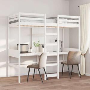 VidaXL fehér tömör fenyő galériaágy-keret matrac nélkül 75 x 190 cm