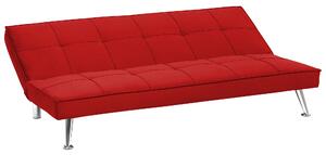 Piros kárpitozott kanapéágy HASLE