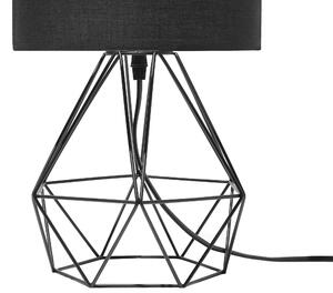 Fekete fém asztali lámpa 35 cm MARONI