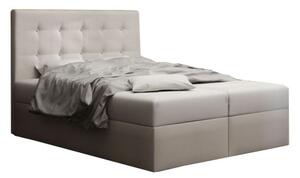 Z0ND0 Franciaágy Boxspring 140 cm Duel 1 (bézs) (matraccal és tárolóhellyel). 1046420