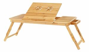 Állítható kis bambusz asztal 72 x (21-29) x 35 cm