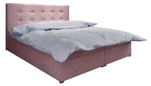 Z0ND0 Franciaágy Boxspring 140 cm Fade 1 (rózsaszín) (matraccal és tárolóhellyel). 1046470