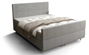 Z0ND0 Franciaágy Boxspring 140 cm Flu plus (szürke) (matraccal és tárolóhellyel). 1046574