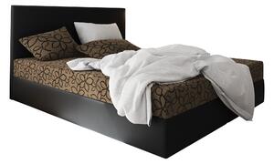 Z0ND0 Franciaágy Boxspring 180 cm Lilac Comfort (minta + fekete) (matraccal és tárolóhellyel). 1056085