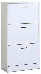 Cipősszekrény rekeszekkel G1016 WT, fehér