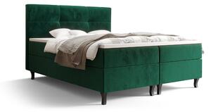 Z0ND0 Franciaágy Boxspring 140 cm Lumba (oliva) (matraccal és tárolóhellyel). 1046674