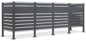 Ház 4 db 120 l vagy 240 l-es hulladékgyűjtőhöz Halen CoverTech antracit színben