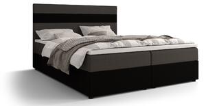 Z0ND0 Franciaágy Boxspring 180 cm Locos (szürke + fekete) (matraccal és tárolóhellyel). 1046708