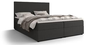 Z0ND0 Franciaágy Boxspring 140 cm Locos (sötétszürke) (matraccal és tárolóhellyel). 1046697