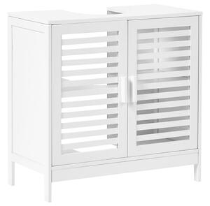 Mosdószekrény MISSOULA Bambusz 60 cm Fehér