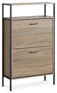 Cipősszekrény polcokkal G1007 OAK, tölgy, 2 emelet