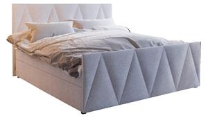 Z0ND0 Franciaágy Boxspring 140 cm Milagros 3 (bézs) (matraccal és tárolóhellyel). 1047243