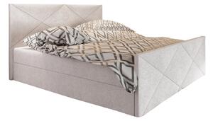 Z0ND0 Franciaágy Boxspring 140 cm Milagros 4 (bézs) (matraccal és tárolóhellyel). 1047259
