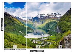 Fotótapéta fjord Norvégia 104x70