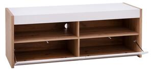 TV asztal/szekrény Gubi 01 (artisan tölgy + fényes fehér). 1048398