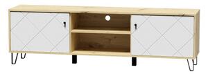 TV asztal/szekrény Bonny BL02 (artisan tölgy + matt fehér). 1048376