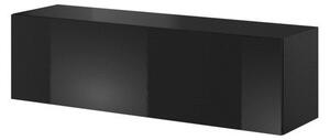 TV asztal/szekrény Viktor 03 (fekete + fényes fekete). 1048391