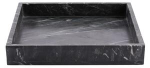 MARBLE márvány tálca, fekete 30 x 30cm